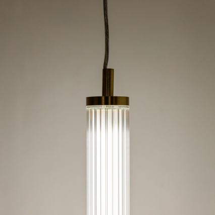 Zuma Line - LED-himmennettävä riippuvalaisin vaijerilla LED/26W/230V 2700-6500K kultainen + kaukosäädin