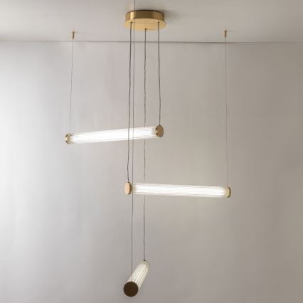 Zuma Line - LED himmennettävä riippuvalaisin kaapelilla LED/64W/230V 2700-6500K kultainen + kaukosäädin