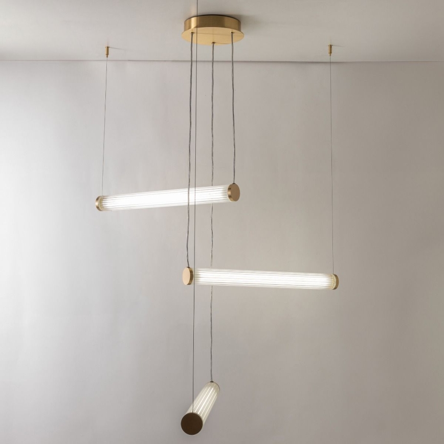 Zuma Line - LED himmennettävä riippuvalaisin kaapelilla LED/64W/230V 2700-6500K kultainen + kaukosäädin