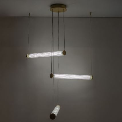 Zuma Line - LED himmennettävä riippuvalaisin kaapelilla LED/64W/230V 2700-6500K kultainen + kaukosäädin