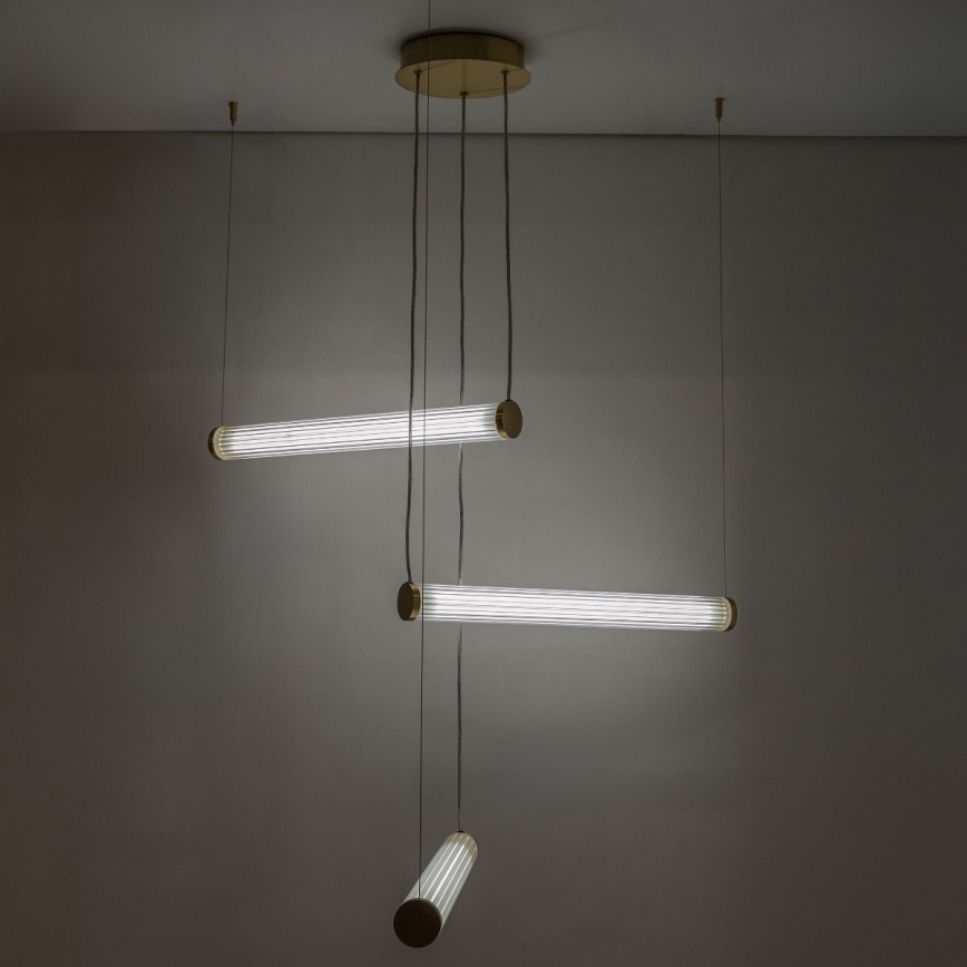Zuma Line - LED himmennettävä riippuvalaisin kaapelilla LED/64W/230V 2700-6500K kultainen + kaukosäädin