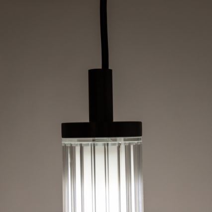 Zuma Line - LED-himmennettävä riippuvalaisin kaapelilla LED/26W/230V 2700–6500K musta + kaukosäädin