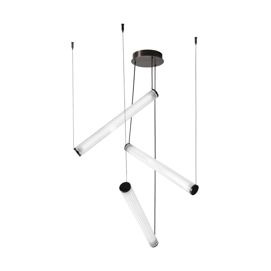 Zuma Line - himmennettävä LED-riippuvalaisin kaapelilla LED/64W/230V 2700-6500K musta + kaukosäädin