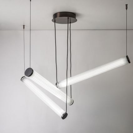 Zuma Line - himmennettävä LED-riippuvalaisin kaapelilla LED/64W/230V 2700-6500K musta + kaukosäädin