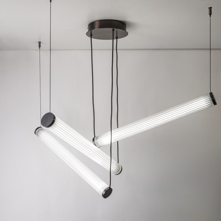 Zuma Line - himmennettävä LED-riippuvalaisin kaapelilla LED/64W/230V 2700-6500K musta + kaukosäädin