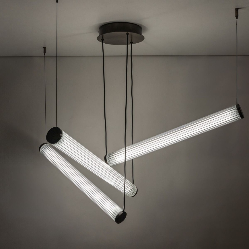 Zuma Line - himmennettävä LED-riippuvalaisin kaapelilla LED/64W/230V 2700-6500K musta + kaukosäädin