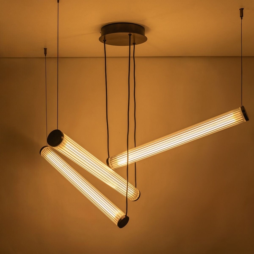 Zuma Line - himmennettävä LED-riippuvalaisin kaapelilla LED/64W/230V 2700-6500K musta + kaukosäädin