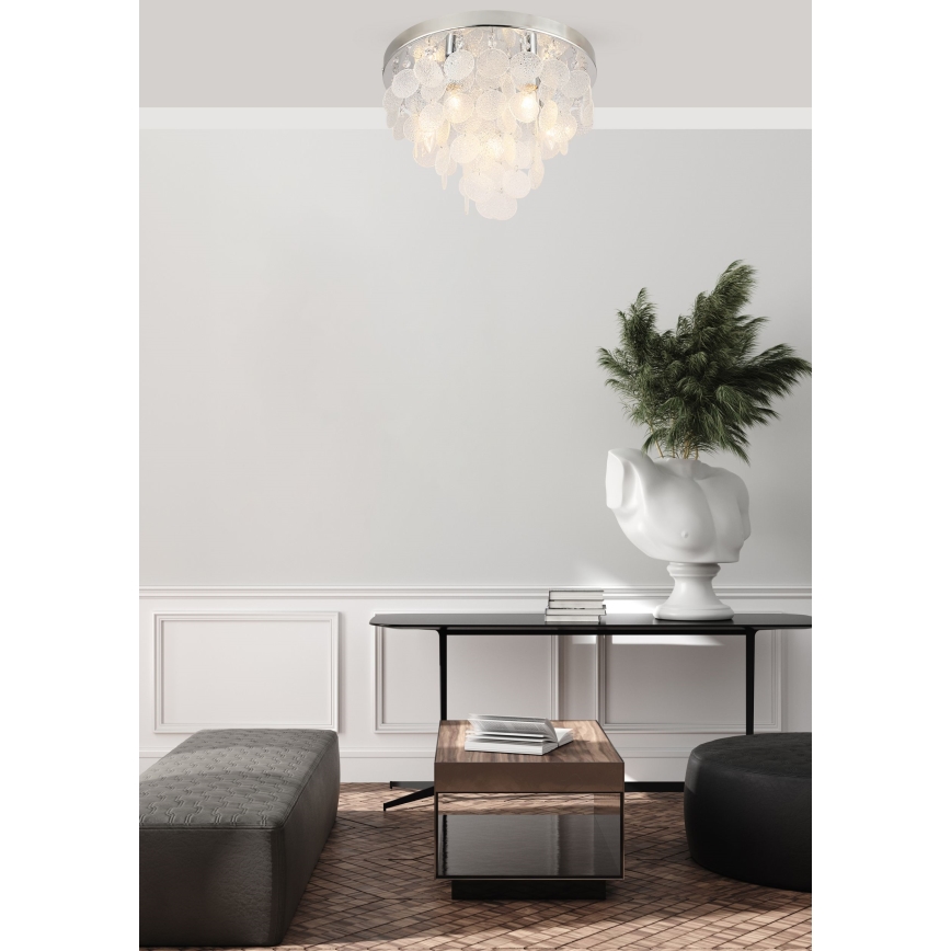 Zuma Line - Kiinteä kattokruunu 8xE14/40W/230V kiiltävä kromi