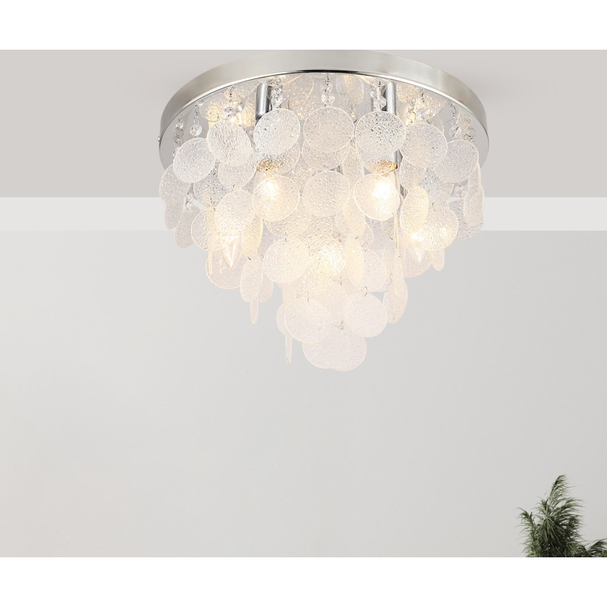 Zuma Line - Kiinteä kattokruunu 8xE14/40W/230V kiiltävä kromi