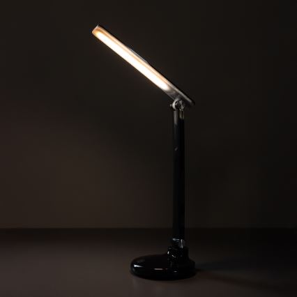 Zuma Line - LED-ladattava pöytävalaisin LED/6W/1200 mAh 3000/4500/6000K CRI 90 musta