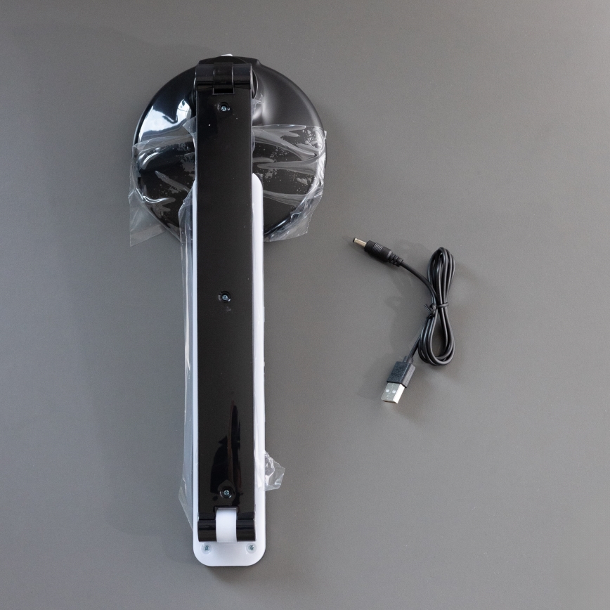 Zuma Line - LED-ladattava pöytävalaisin LED/6W/1200 mAh 3000/4500/6000K CRI 90 musta