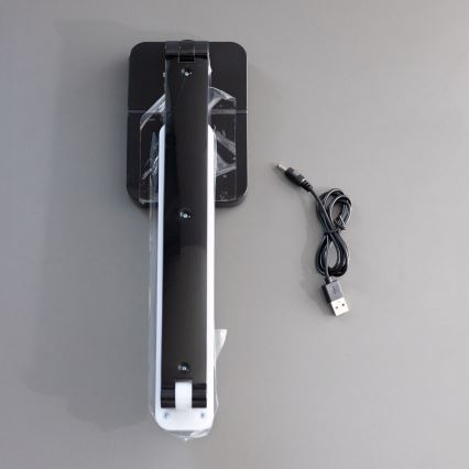 Zuma Line - LED ladattava pöytävalaisin LED/8W/1200 mAh 3000/4500/6000K CRI 90 musta