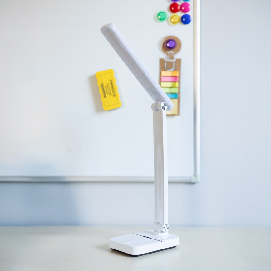 Zuma Line - LED-ladattava pöytävalaisin LED/8W/1200 mAh 3000/4500/6000K CRI 90 valkoinen