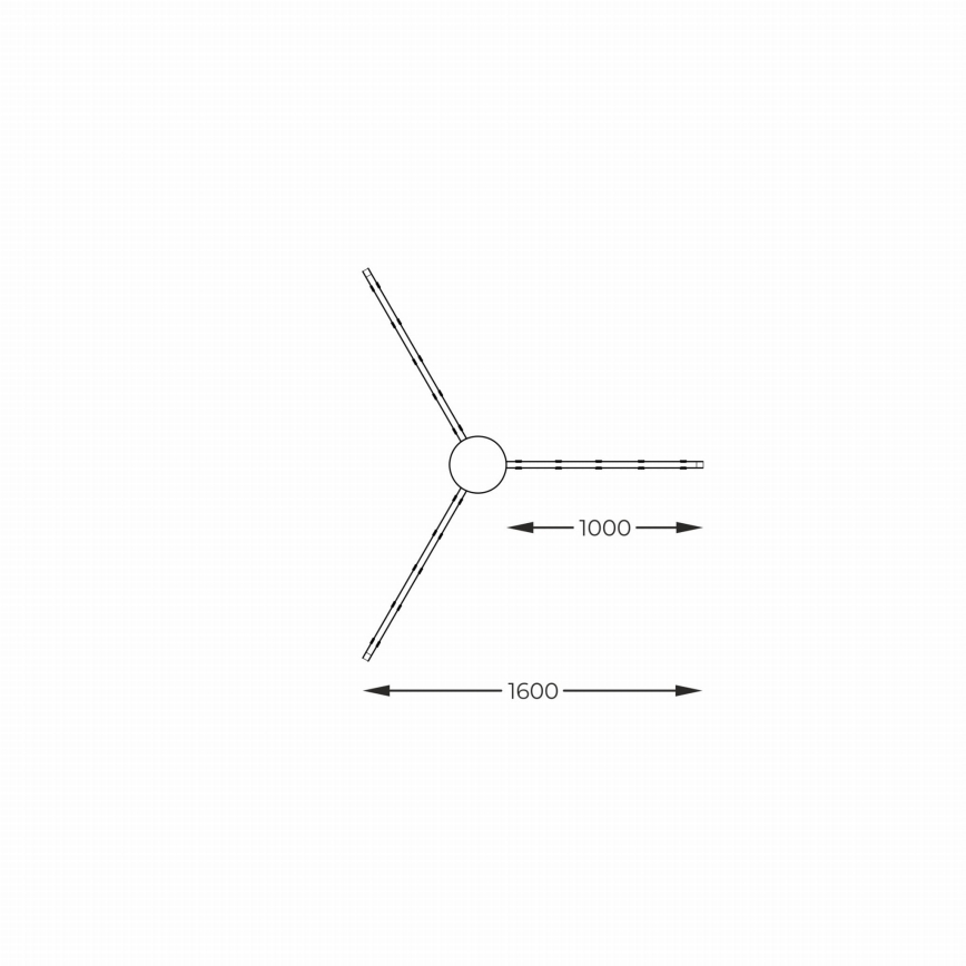 Zuma Line - LED-kattovalaisin LED/42W/230V 3000/4000/6000K musta