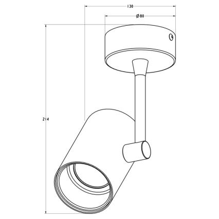 Zuma Line 20014 -BK - Kohdevalo TORI SL 1 1xGU10/50W/230V musta/kultainen