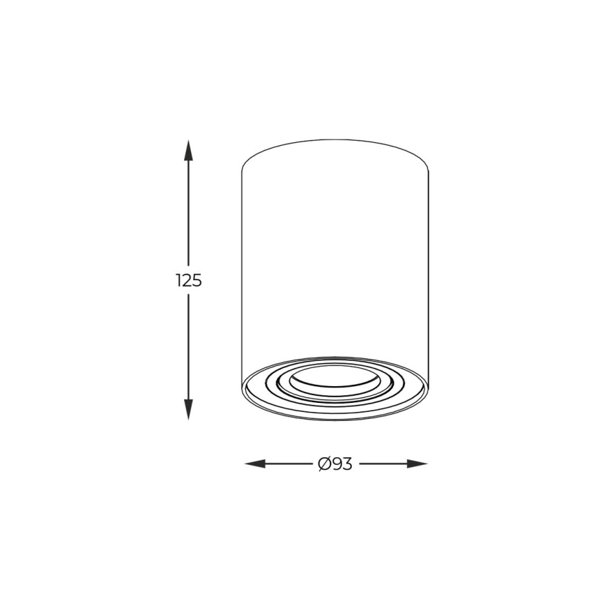 Zuma Line - LED RGBW himmennettävä kohdevalaisin 1xGU10/4,8W/230V musta + kaukosäädin