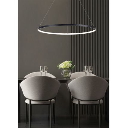 Zuma Line - LED-riippuvalaisin vaijerilla LED/36W/230V 3000/4000/6000K halkaisija 80 cm musta