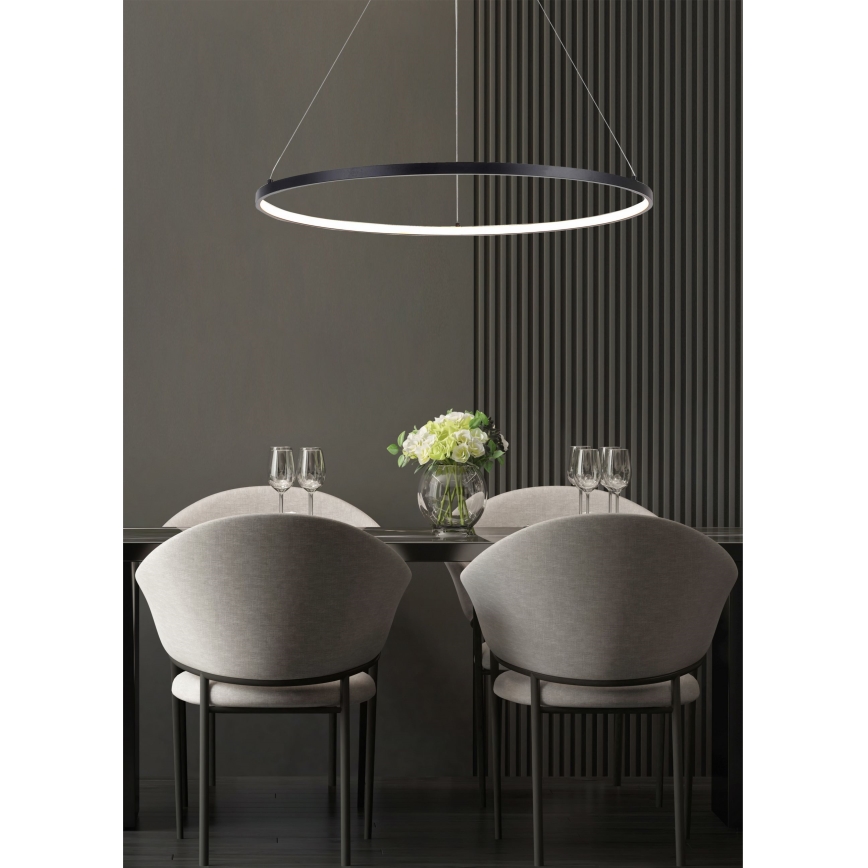 Zuma Line - LED-riippuvalaisin vaijerilla LED/36W/230V 3000/4000/6000K halkaisija 80 cm musta