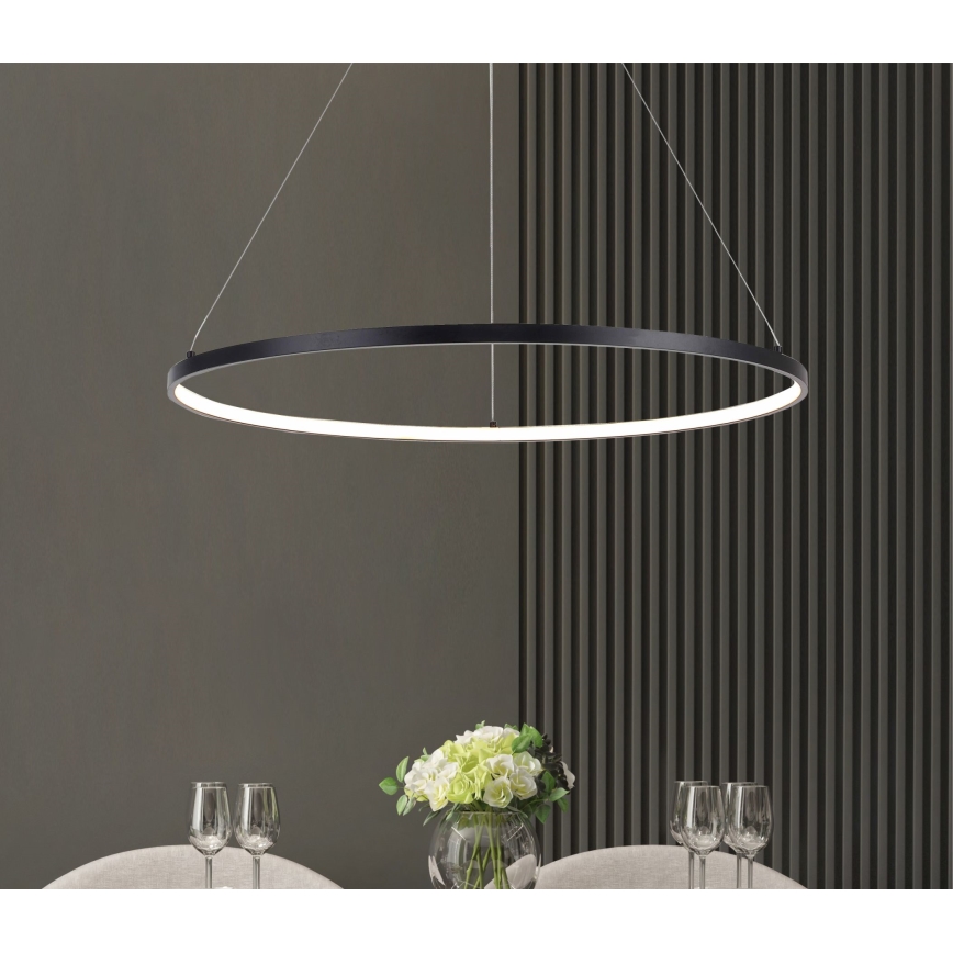 Zuma Line - LED-riippuvalaisin vaijerilla LED/36W/230V 3000/4000/6000K halkaisija 80 cm musta