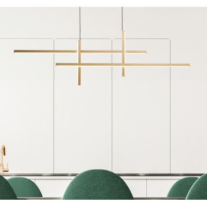 Zuma Line - LED-kattokruunu johdossa LED/42W/230V 3000/4000/6000K kulta