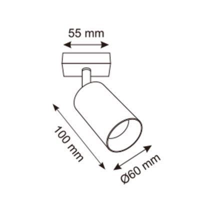 Zuma Line - Seinäkohdevalo 1xGU10/50W/230V kulta