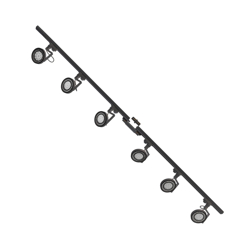 Zuma Line - Kohdevalo kiskojärjestelmään 6xGU10/10W/230V musta