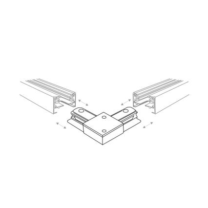Zuma Line - Kohdevalo kiskojärjestelmään 8xGU10/10W/230V valkoinen + kiskotarvikkeet