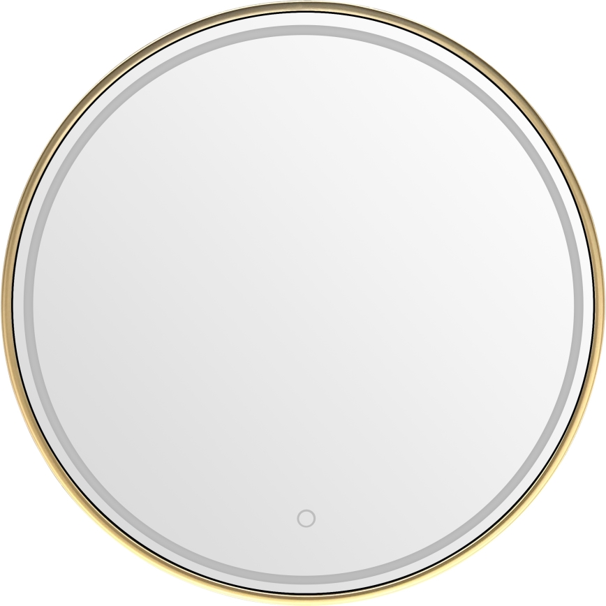 Zuma Line - LED-kylpyhuonepeili integroidulla valaistuksella LED/36W/230V 3000/4000/6000K Ø 80 cm IP44 kultainen