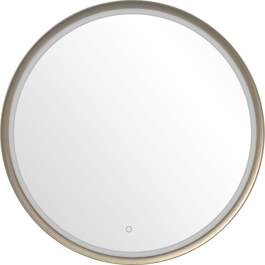 Zuma Line - LED-kylpyhuoneen seinäpeili integroidulla valaistuksella LED/36W/230V 3000/4000/6000K Ø 80 cm IP44 messinki