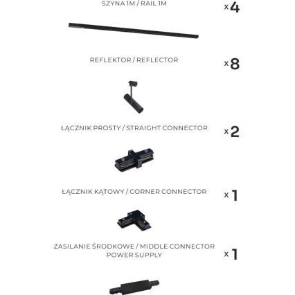 Zuma Line - Kiskospotti kiskojärjestelmään 8xGU10/35W/230V musta