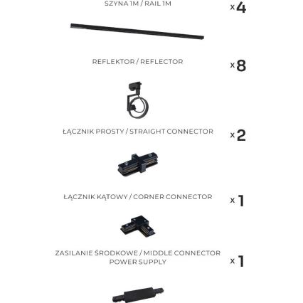 Zuma Line - Kiskovalaisin 8xGU10/15W/230V musta