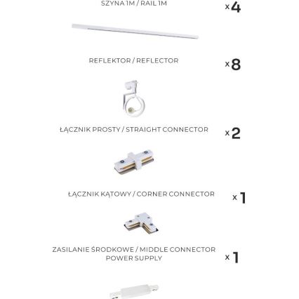 Zuma Line - Kiskovalaisin 8xGU10/15W/230V, valkoinen