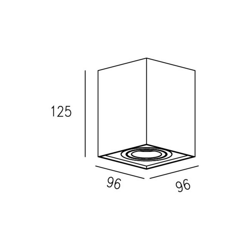 Zuma Line 89200 -WH - Kohdevalo QUADRO 1xGU10/50W/230V valkoinen