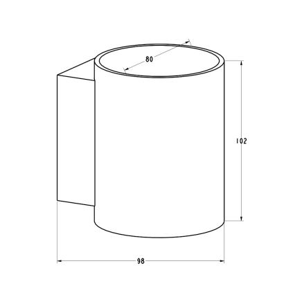 Zuma Line - Seinävalaisin 1xG9/40W/230V valkoinen