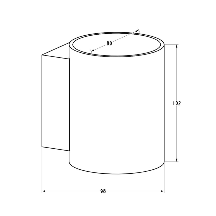 Zuma Line - Seinävalaisin 1xG9/40W/230V valkoinen