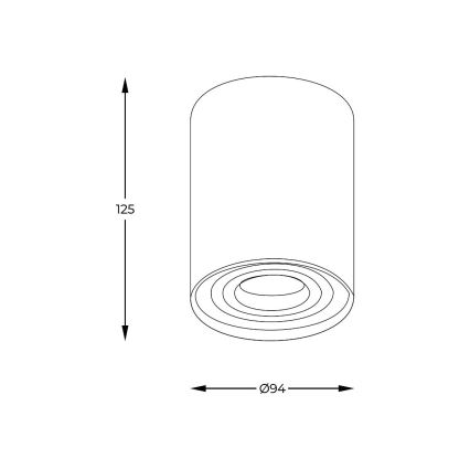 Zuma Line - LED RGBW himmennettävä kohdevalaisin 1xGU10/4,8W/230V, kultainen + kauko-ohjain