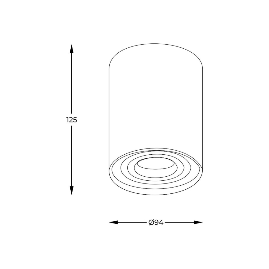 Zuma Line - LED RGBW himmennettävä kohdevalaisin 1xGU10/4,8W/230V, kultainen + kauko-ohjain