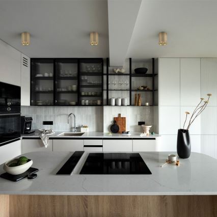 Zuma Line - LED RGBW himmennettävä kohdevalaisin 1xGU10/6W/230V, kultainen + kauko-ohjain