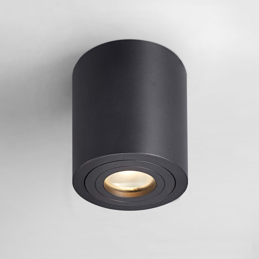 Zuma Line - LED RGBW himmennettävä kylpyhuoneen kohdevalaisin 1xGU10/4,8W/230V IP44 musta + kaukosäädin