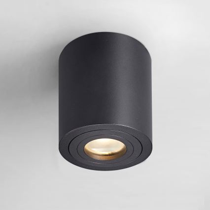 Zuma Line - LED RGBW himmennettävä kylpyhuoneen kohdevalaisin 1xGU10/6W/230V IP44 musta + kaukosäädin