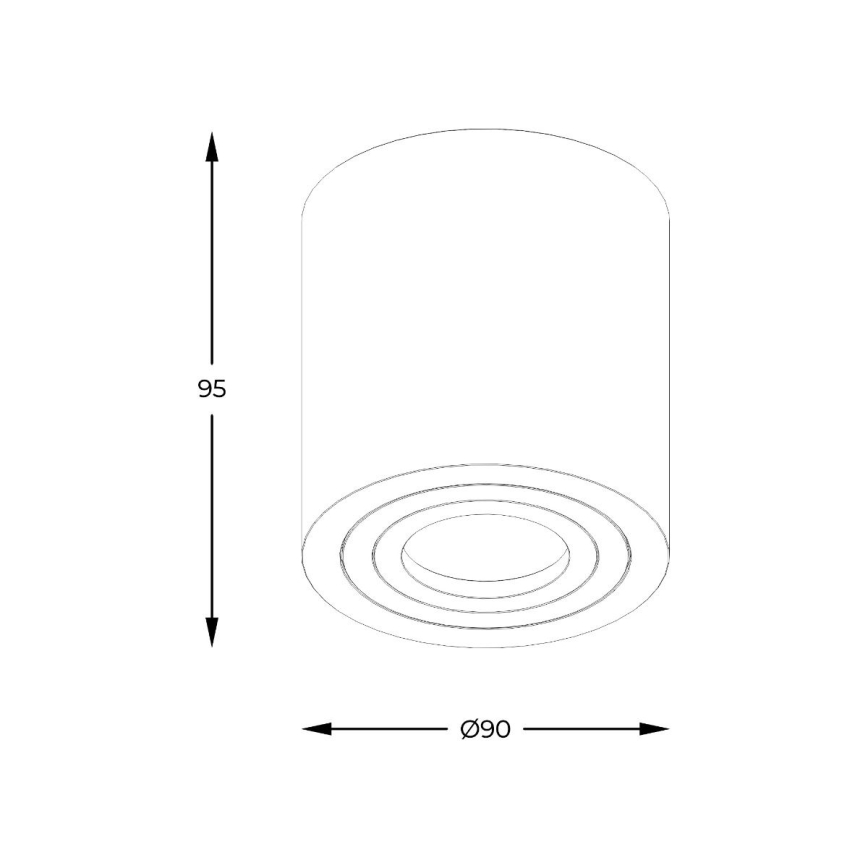 Zuma Line - LED RGBW himmennettävä kylpyhuoneen kohdevalaisin 1xGU10/6W/230V IP44 musta + kaukosäädin