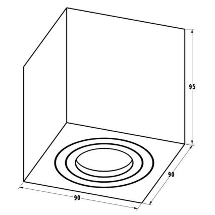 Zuma Line - Kohdevalo 1xGU10/50W/230V valkoinen