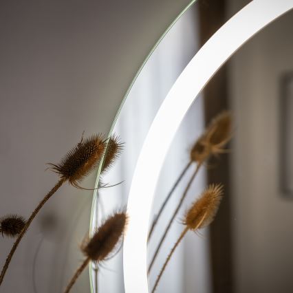 Zuma Line - LED-kylpyhuoneen seinäpeili integroidulla valaistuksella, 36 W, 230 V, 3000/4000/6000 K, Ø 80 cm, IP44