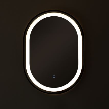 Zuma Line - LED Kylpyhuone seinä peili taustavalolla LED/24W/230V 3000/4000/6000K 70x50 cm IP44 musta