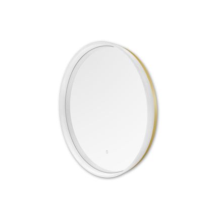 Zuma Line - LED Kylpyhuone seinä peili taustavalolla LED/24W/230V 3000/4000/6000K halkaisija 60 cm IP44 valkoinen/kulta