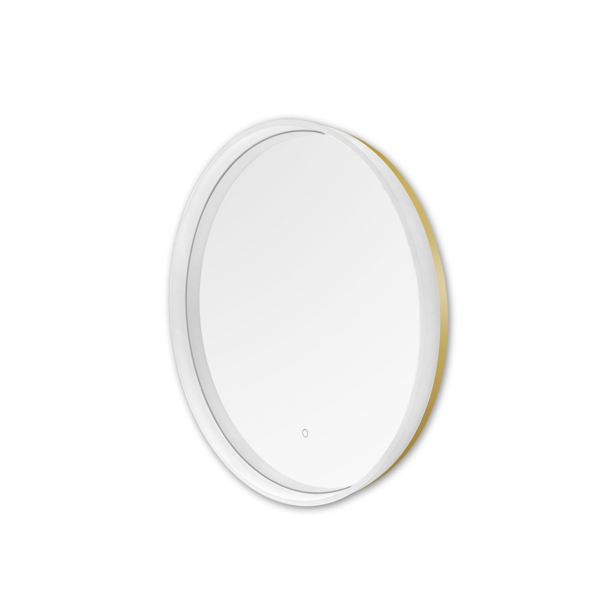 Zuma Line - LED Kylpyhuone seinä peili taustavalolla LED/24W/230V 3000/4000/6000K halkaisija 60 cm IP44 valkoinen/kulta