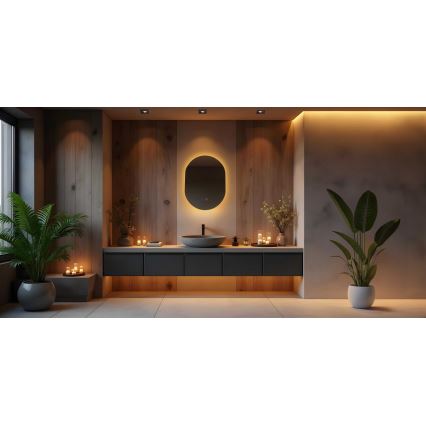 Zuma Line - LED Kylpyhuone lämmitetty seinä peili taustavalolla LED/24W/230V 3000/4000/6000K 70x50 cm IP44