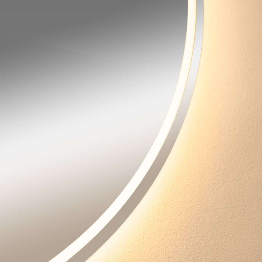 Zuma Line - LED Kylpyhuone lämmitetty seinä peili taustavalolla LED/24W/230V 3000/4000/6000K halkaisija 80 cm IP44