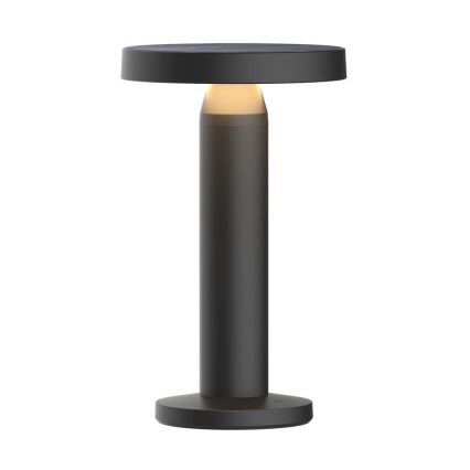 Zuma Line - LED himmennettävä aurinkokennolla ladattava pöytävalaisin LED/2W/2000 mAh IP44 musta