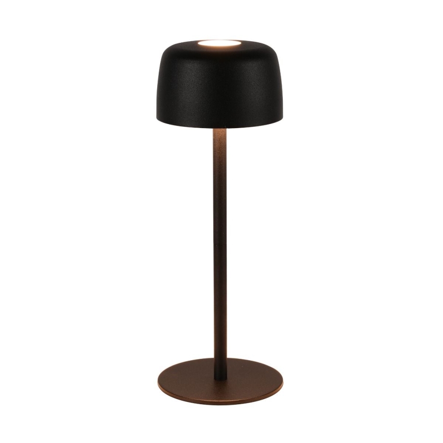 Zuma Line - LED himmennettävä ladattava pöytävalaisin LED/2W/1200 mAh IP44 musta